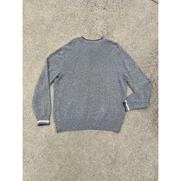 Eddie Bauer Sweater Men Size XL Gray Cotton Trim Detail Crewneck Long Sleeve - Picture 5 of 5